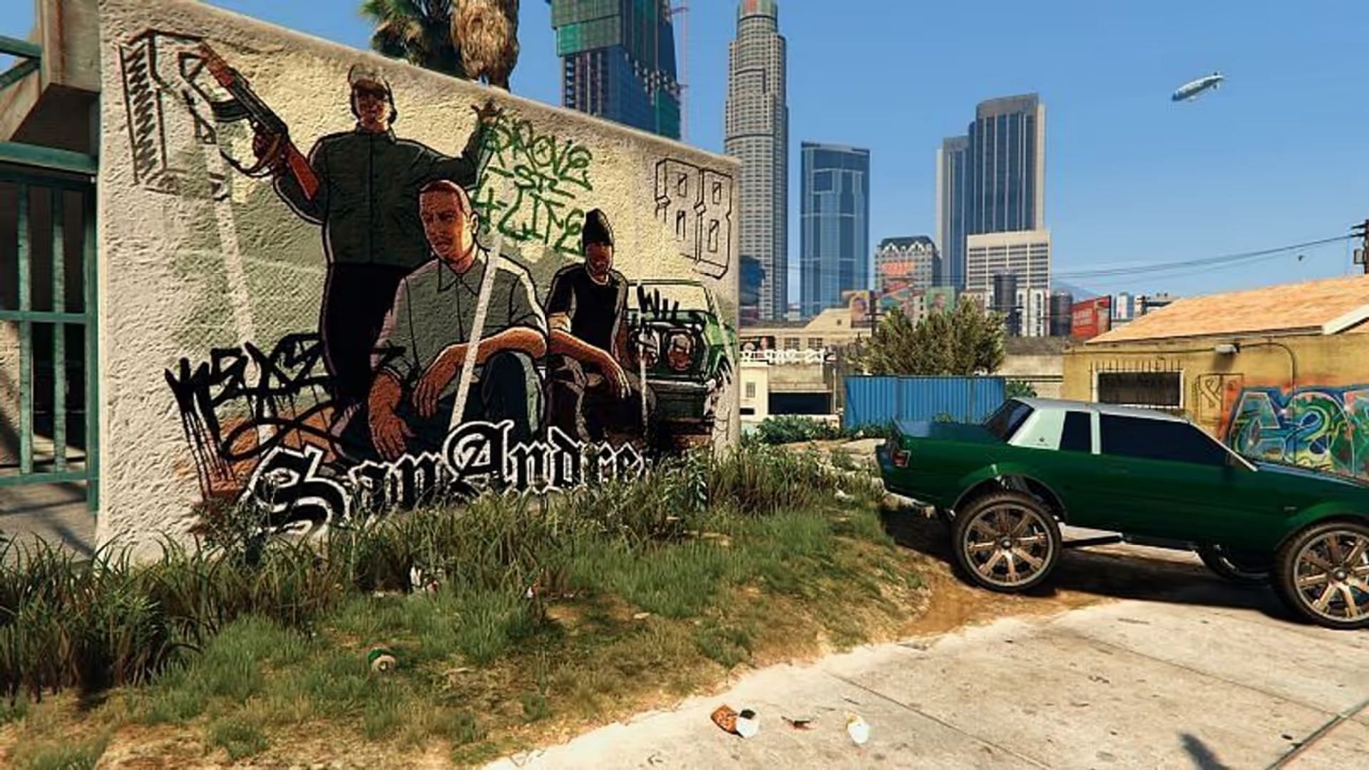 San Andreas Graffiti mod (Image via gta5-mods.com)