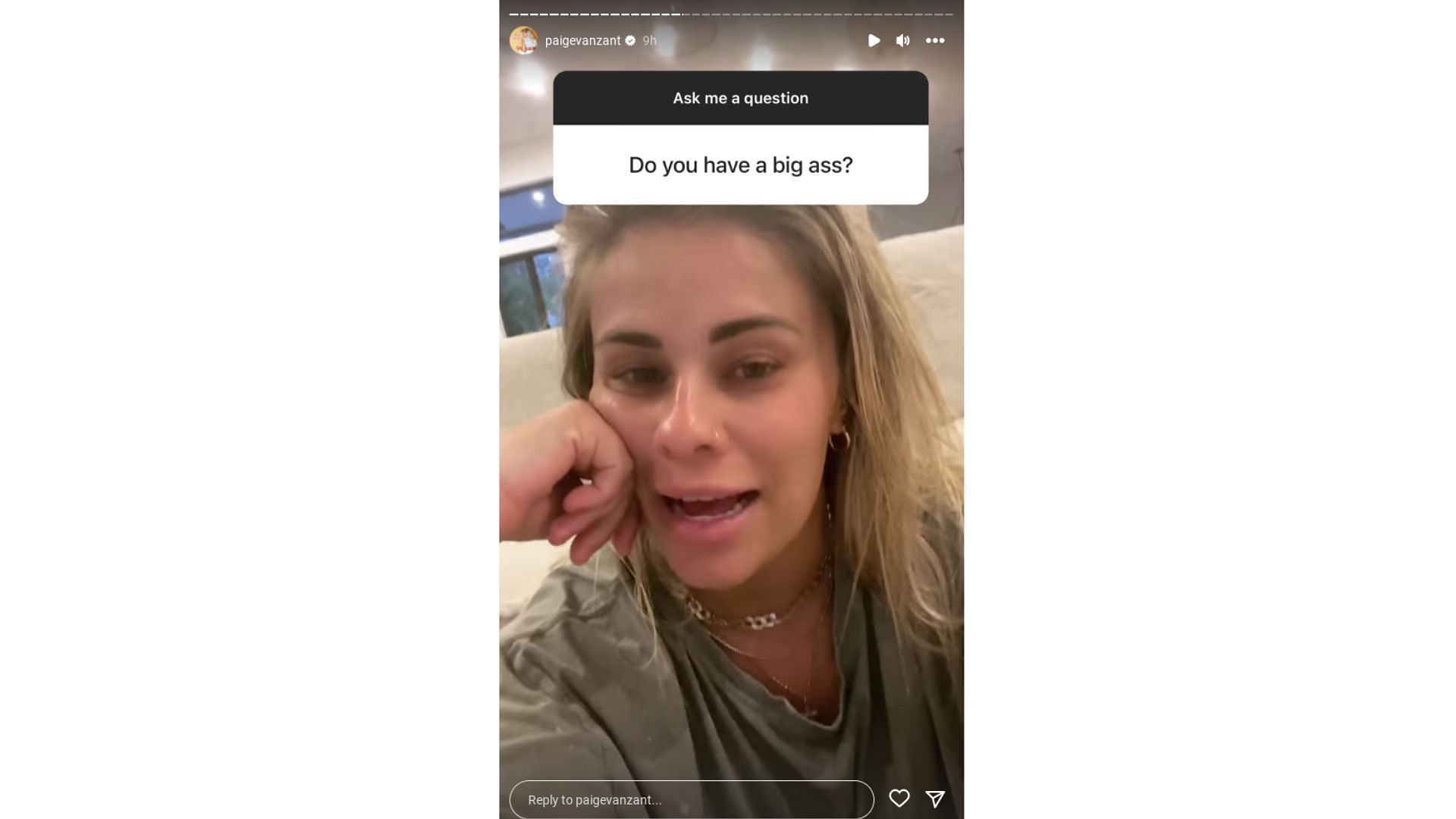 Paige VanZant&#039;s Instagram story