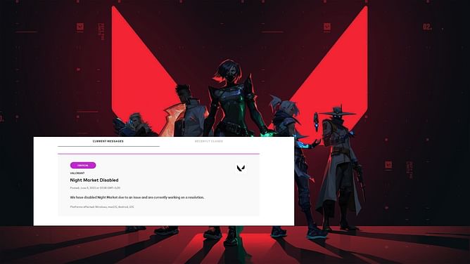 Valorant Night Market is currently disabled (Episode 6 Act 3)
