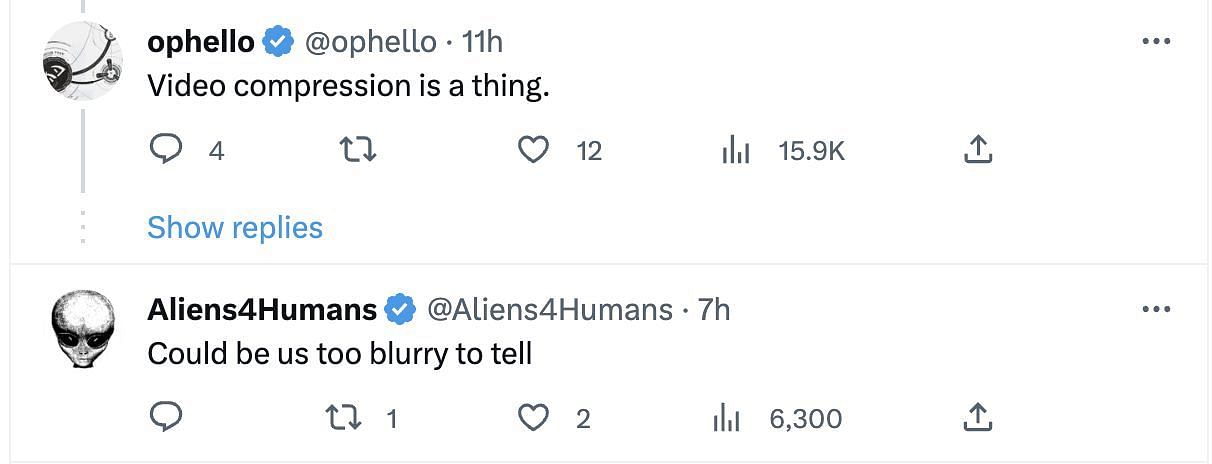 Social media users share reactions as a video featuring Alien makes way on the internet. (Image via Twitter)