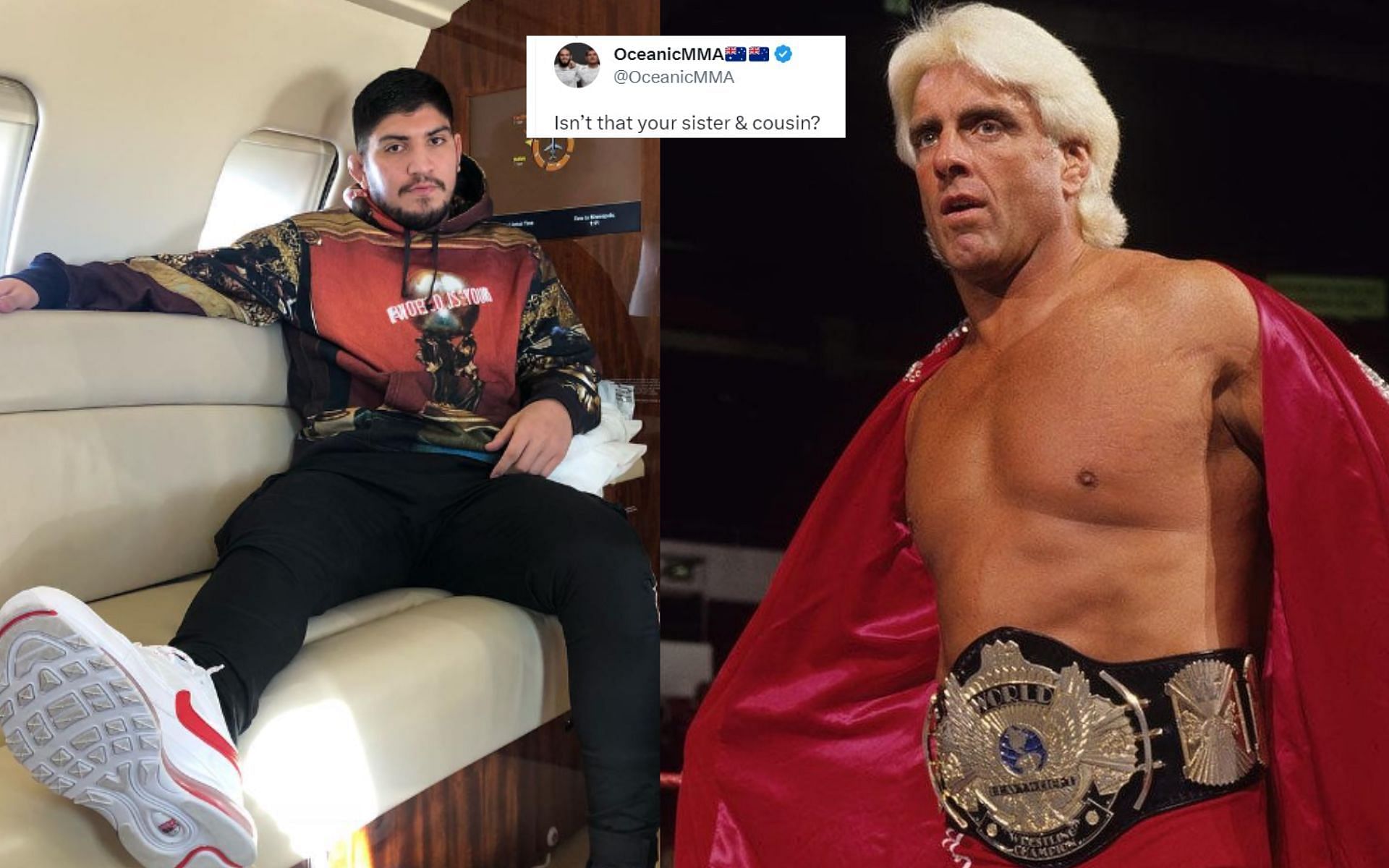 Dillon Danis (left) and Ric Flair (right) [Images Courtesy: @dillondanis and @ricflairnatureboy on Instagram]