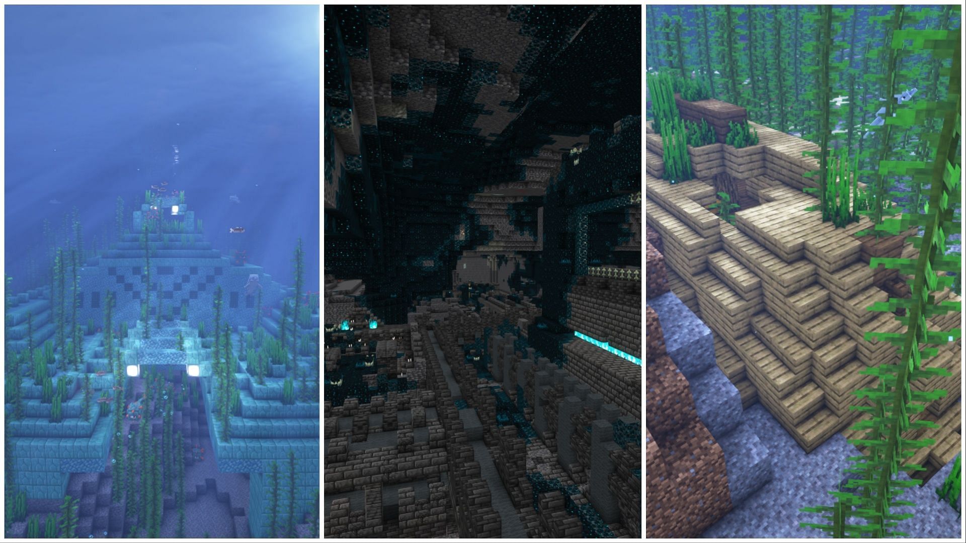 Minecraft structures that may have armor trims (Image via Mojang)