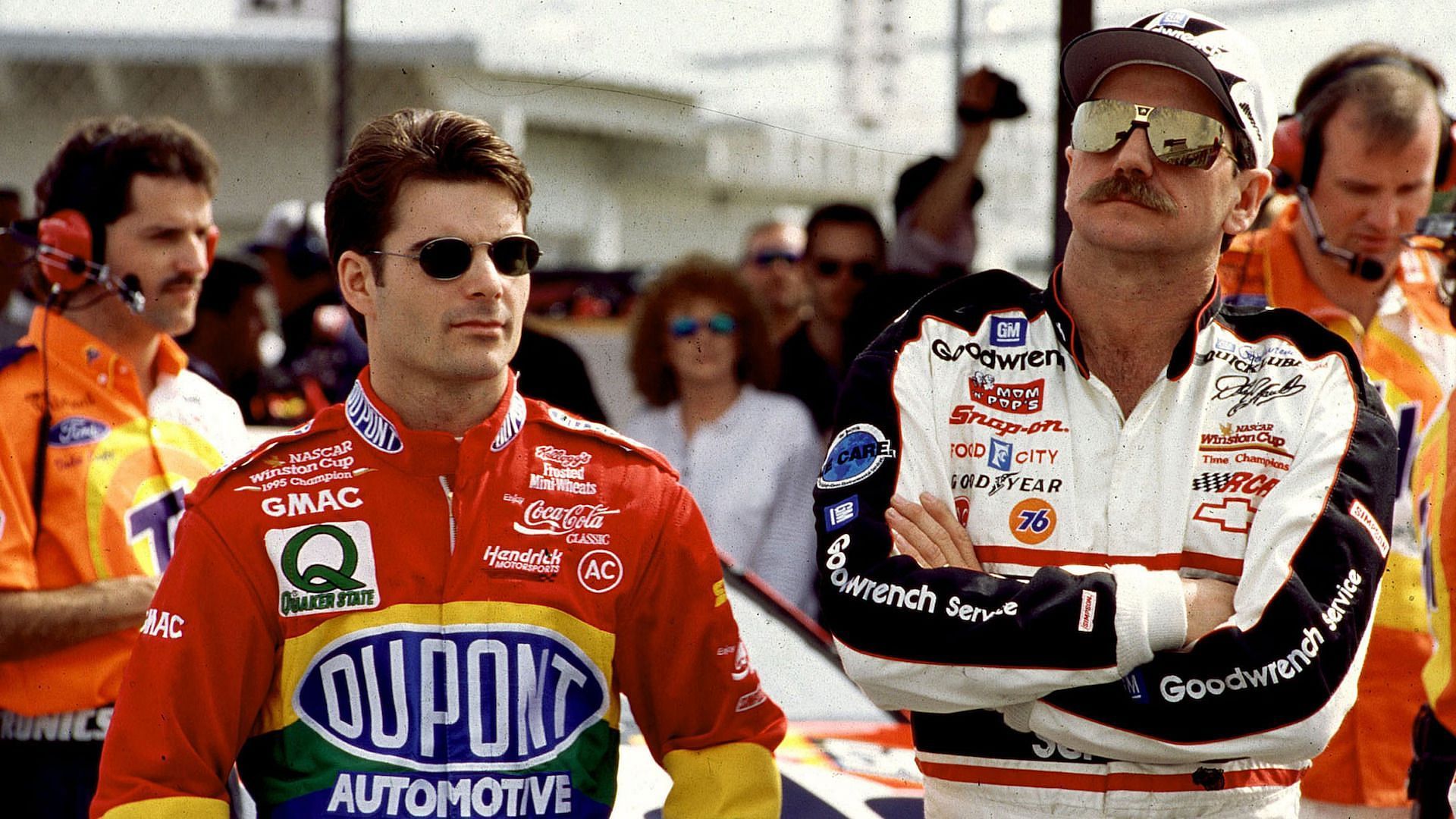 Jeff Gordon and Dale Earnhardt