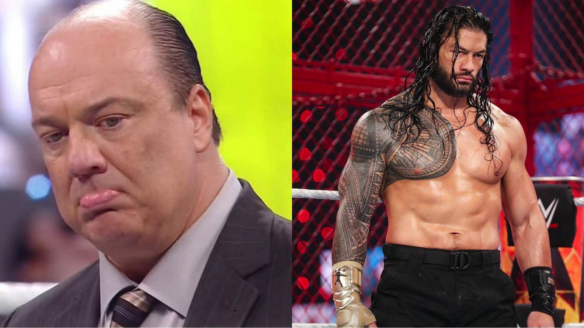 Paul Heyman (Left), Roman Reigns (Right)