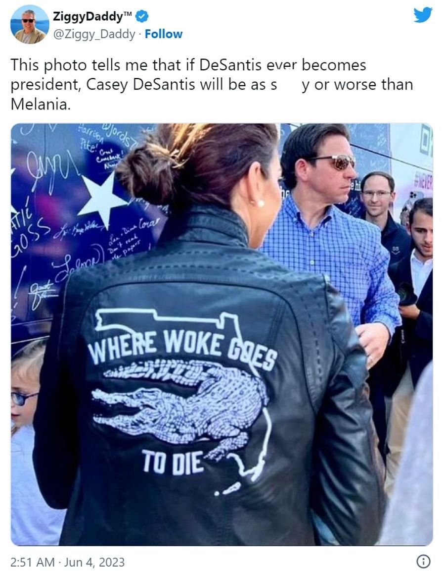 Twitter users called both Casey and her husband fascists (Image via Twitter)