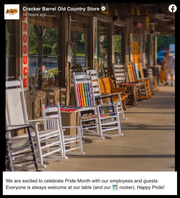 Cracker Barrel "Time to protest them sickening" Cracker Barrel front