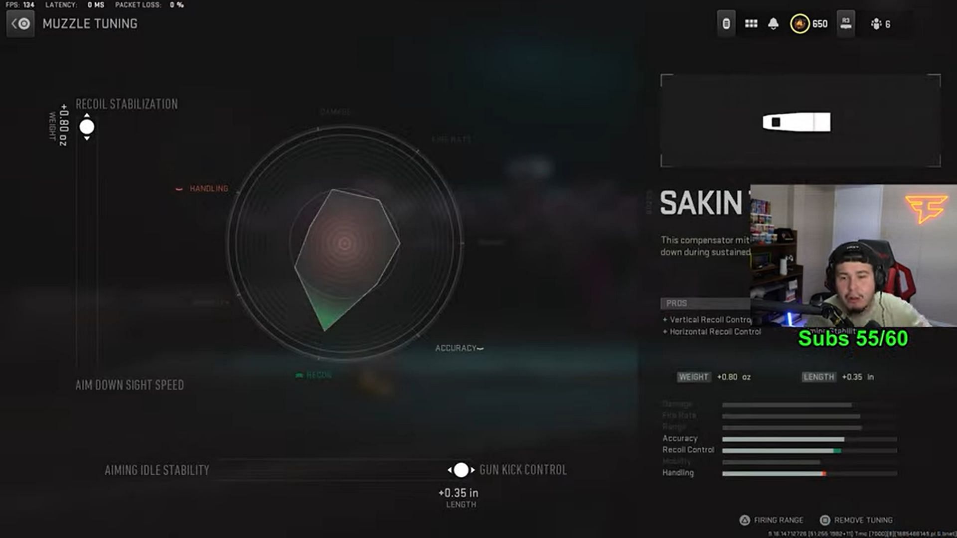 Tuning for Sakin Thread-40 (Image via Activision and YouTube/Desiire)