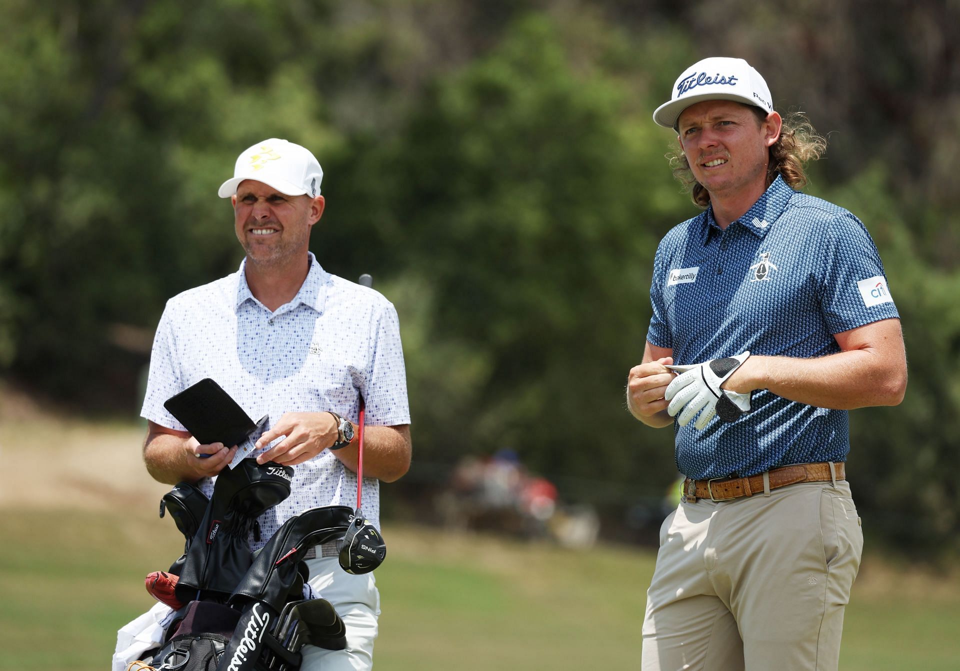 Cameron Smith during the practice session at the 123rd US Open Championship