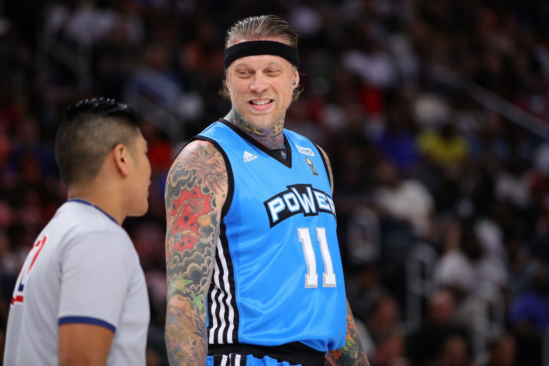 Chris Andersen playing for Power in the BIG3.