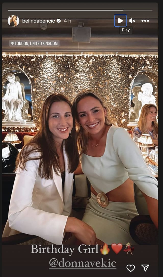 Borna Coric and Belinda Bencic join Donna Vekic’s 27th birthday bash