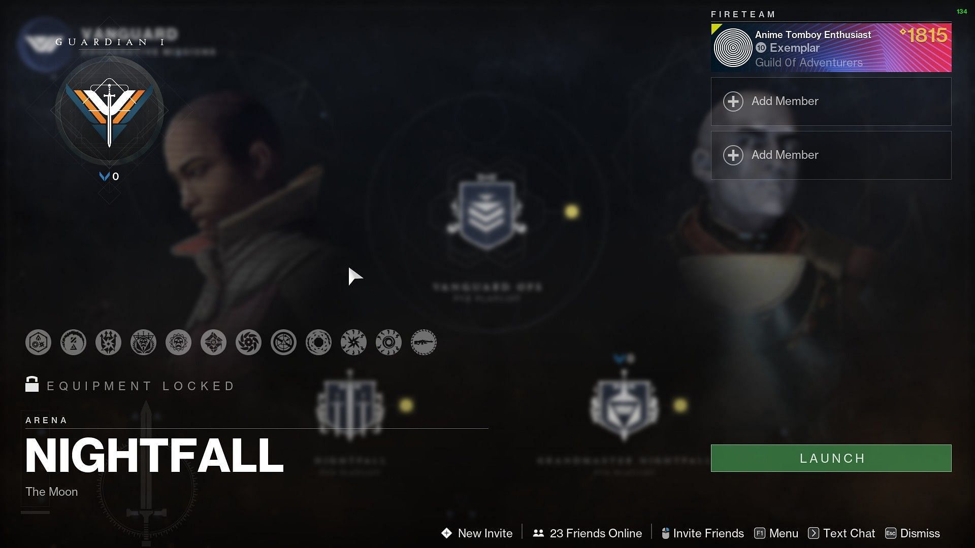 Destiny 2 Strike modifiers screen (Image via Bungie)