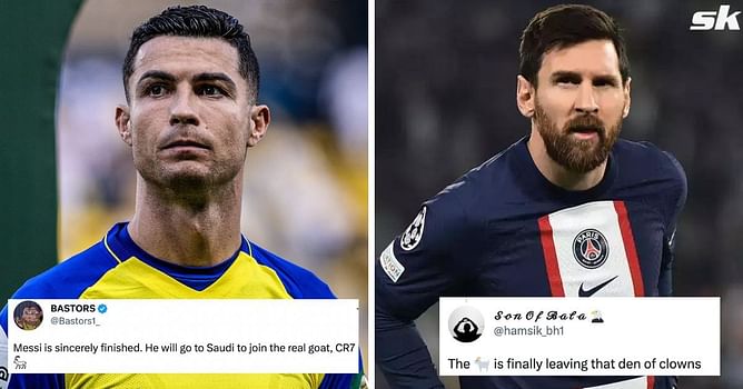 "Will go to Saudi to join the real GOAT CR7" "Finally leaving the circus" - Twitter explodes as PSG confirm Lionel Messi will leave the club