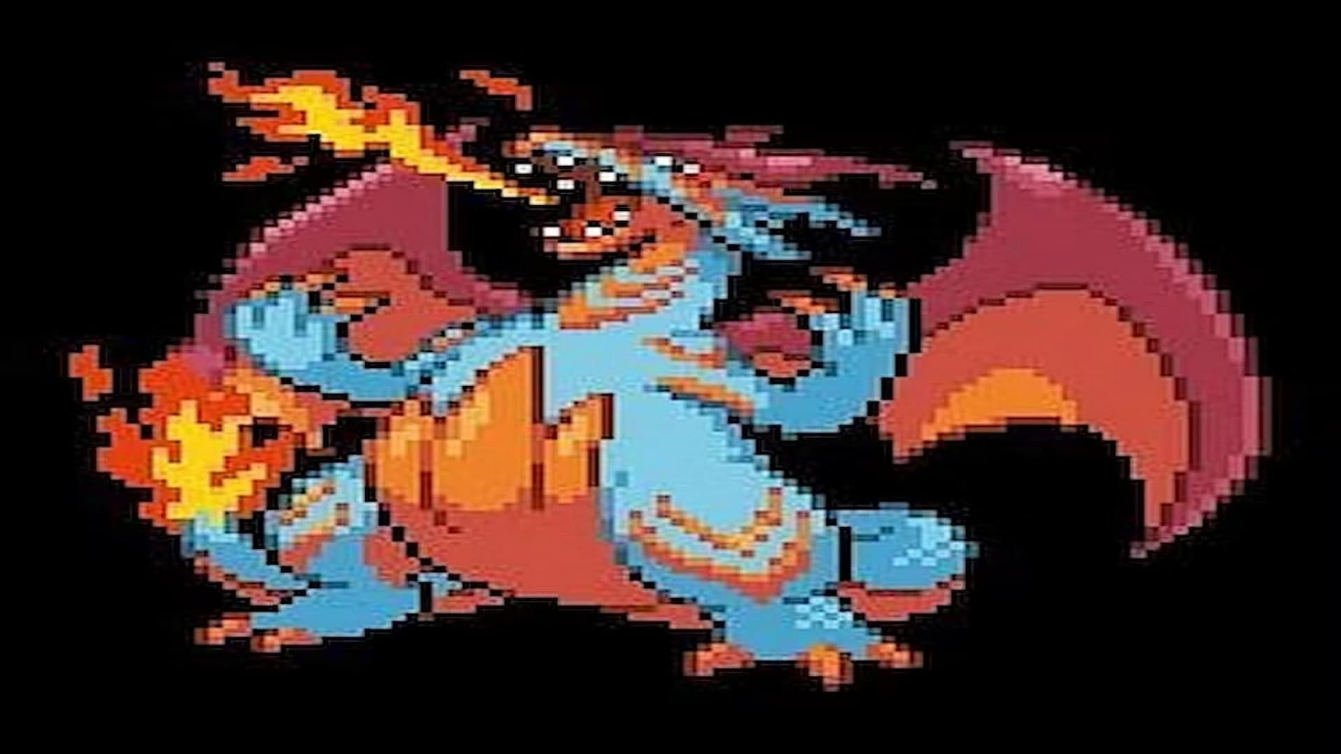 A fusion of Salamence and Charizard (Image via Schrroms)