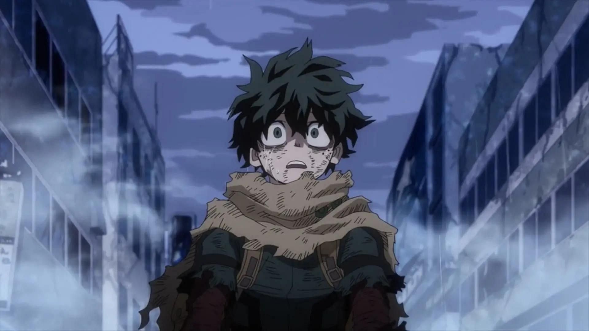 Deku as seen in the My Hero Academia anime