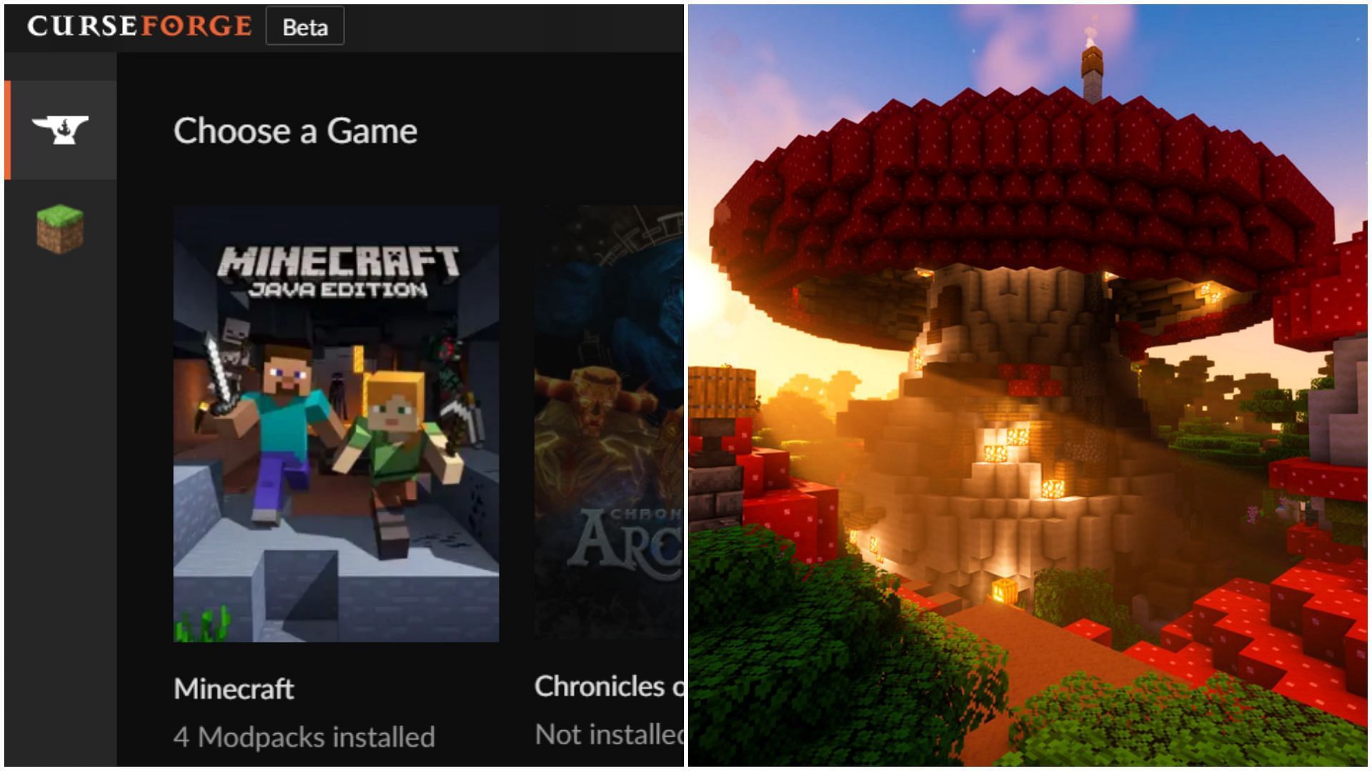 There are already several modpacks compatible with the Minecraft 1.20 update (Image via Sportskeeda)