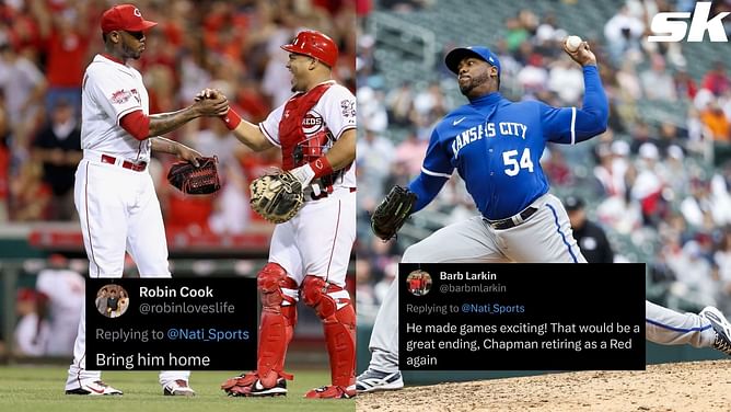 Cincinnati Reds fans thrilled as closer Aroldis Chapman wants to finish his career in Cincinnati: "Bring him home" "He made games exciting"
