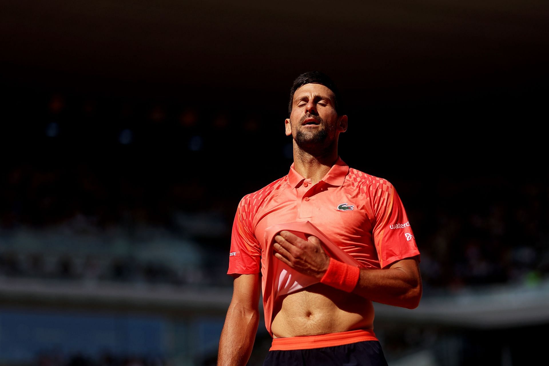 Novak Djokovic took a medical timeout during the French Open 3R match