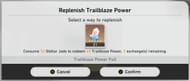 Trailblaze Power Replenishing Menu (Image via Honkai Star Rail)