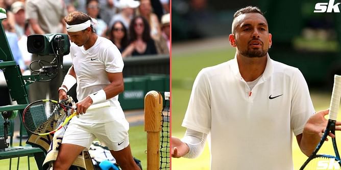 "I meant that" - Nick Kyrgios stands by not apologizing to Rafael Nadal for hitting him during Wimbledon 2019 clash