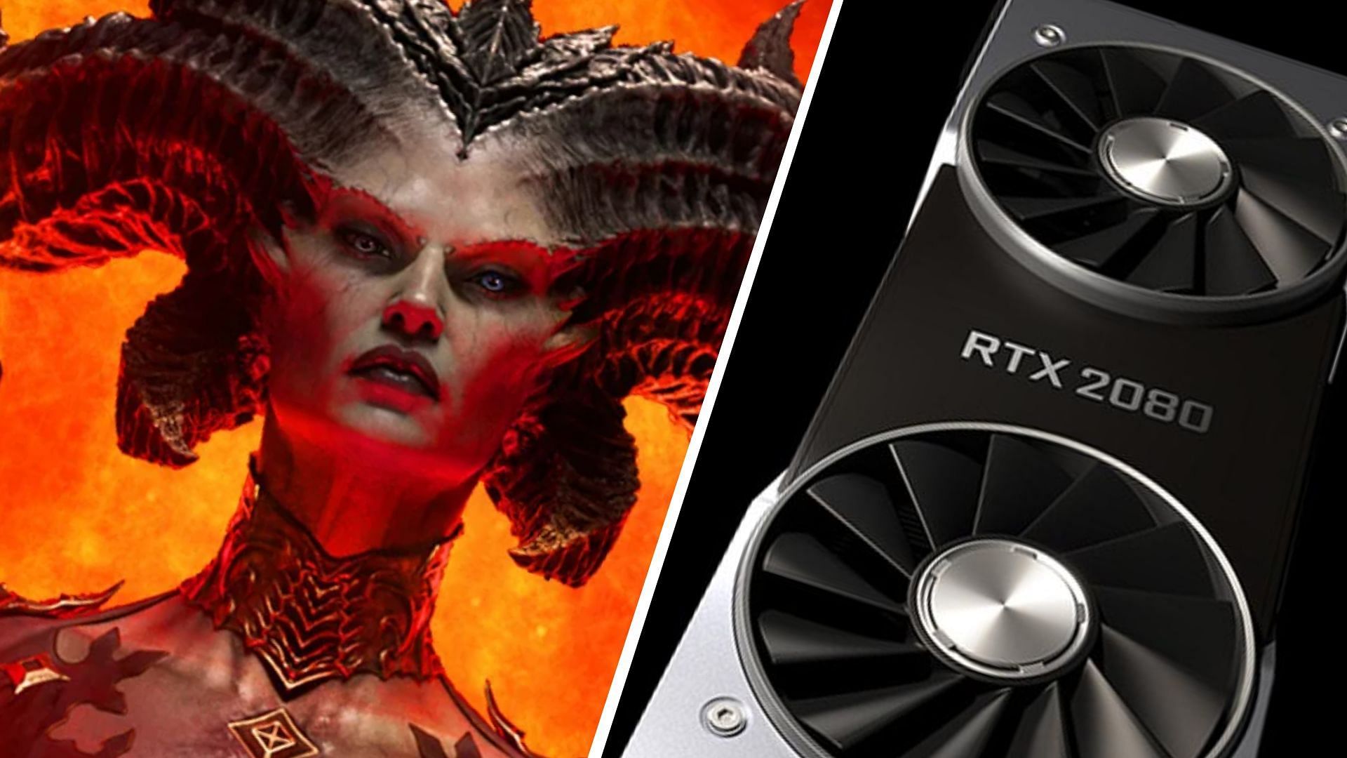 The RTX 2080 and 2080 Super can easily play Diablo 4 (Image via Blizzard and Nvidia)