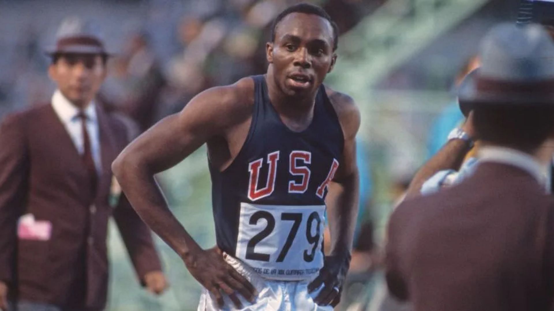 Jim Hines is the first athlete to break the ten-second barrier in the 100-meter dash. (Image credit: Getty Images)