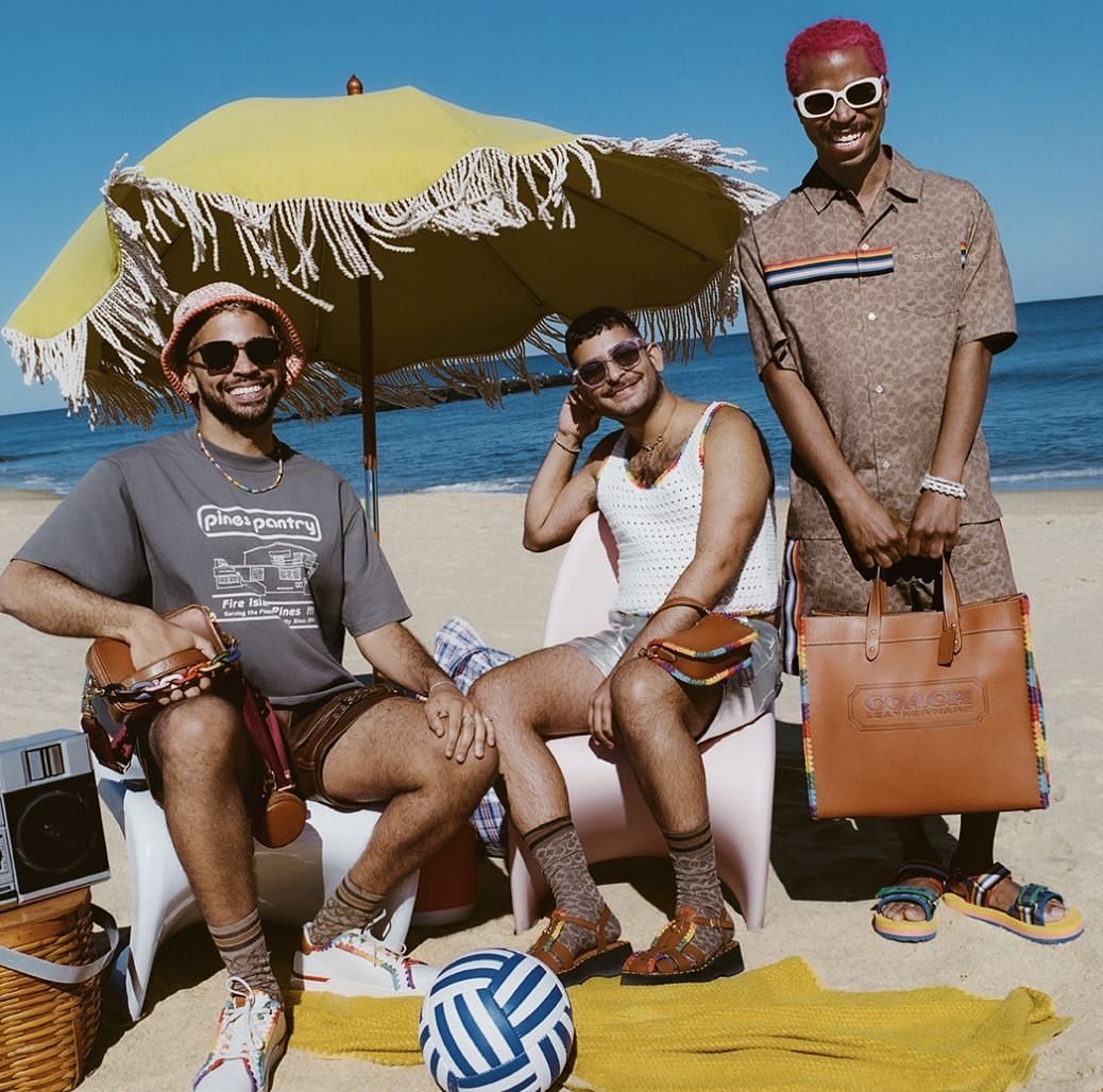 Social media users bashed the luxury brand for launching their own LGBTQ collection ahead of Pride Month. (Image via Coach)