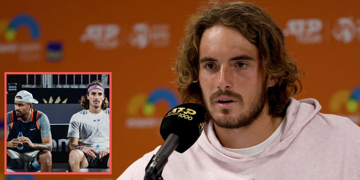 Stefanos Tsitsipas and Nick Kyrgios were embroiled in a feud after their 2022 Wimbledon encounter