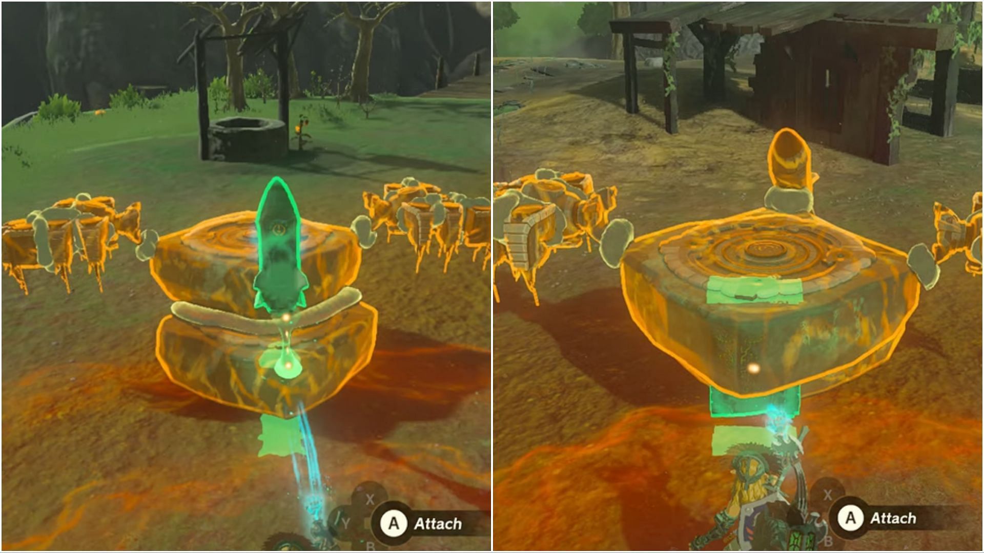 Align a Rocket and a Battery in The Legend of Zelda Tears of the Kingdom (Image via Nintendo)