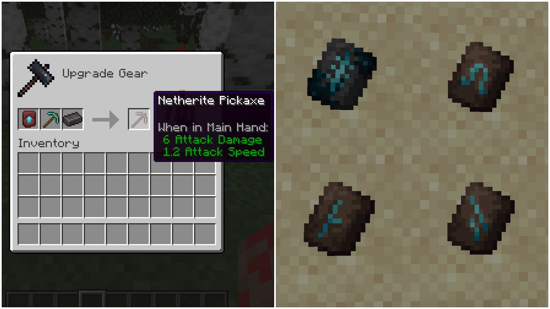 Smithing templates can customize armor designs and are needed to upgrade gear to netherite in Minecraft (Image via Sportskeeda)