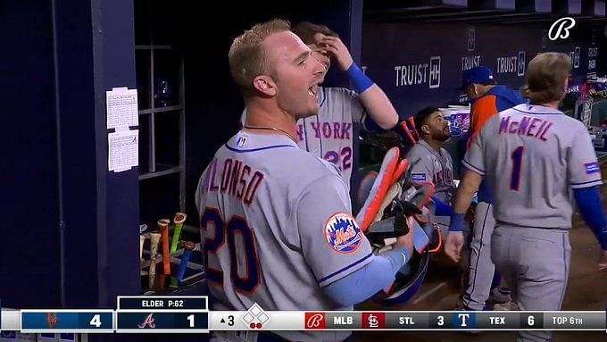 Pete Alonso taunts Braves' Bryce Elder after Mets' homer