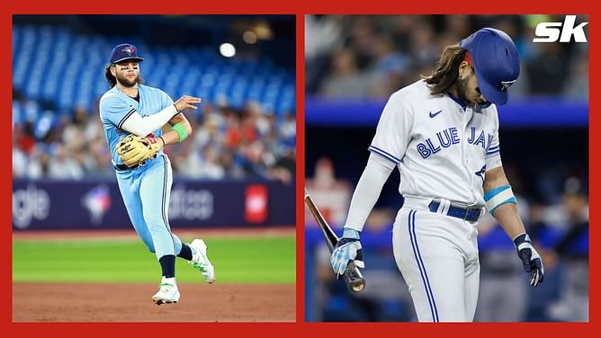 Toronto Blue Jays fans upset as star shortstop Bo Bichette was scratched from the series finale: "Did he hurt it eating a banana?"