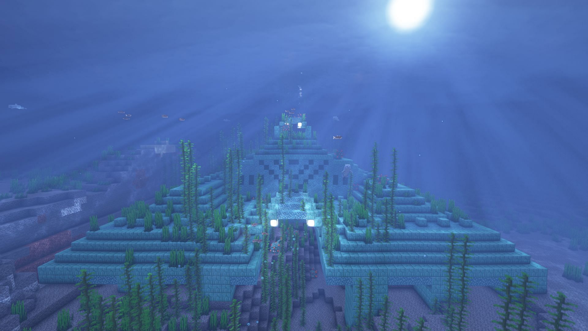 An ocean monument (Image via Mojang)