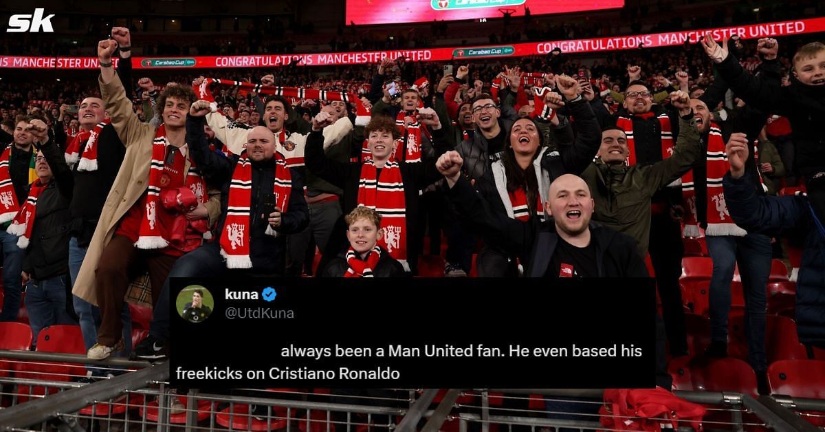 Manchester United fans gush over video of Mount imitating Ronaldo.