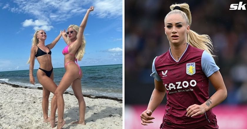 Aston Villa Star Alisha Lehmann Flaunts Bikini Body Alongside Real Madrid Mans Ex Girlfriend In 