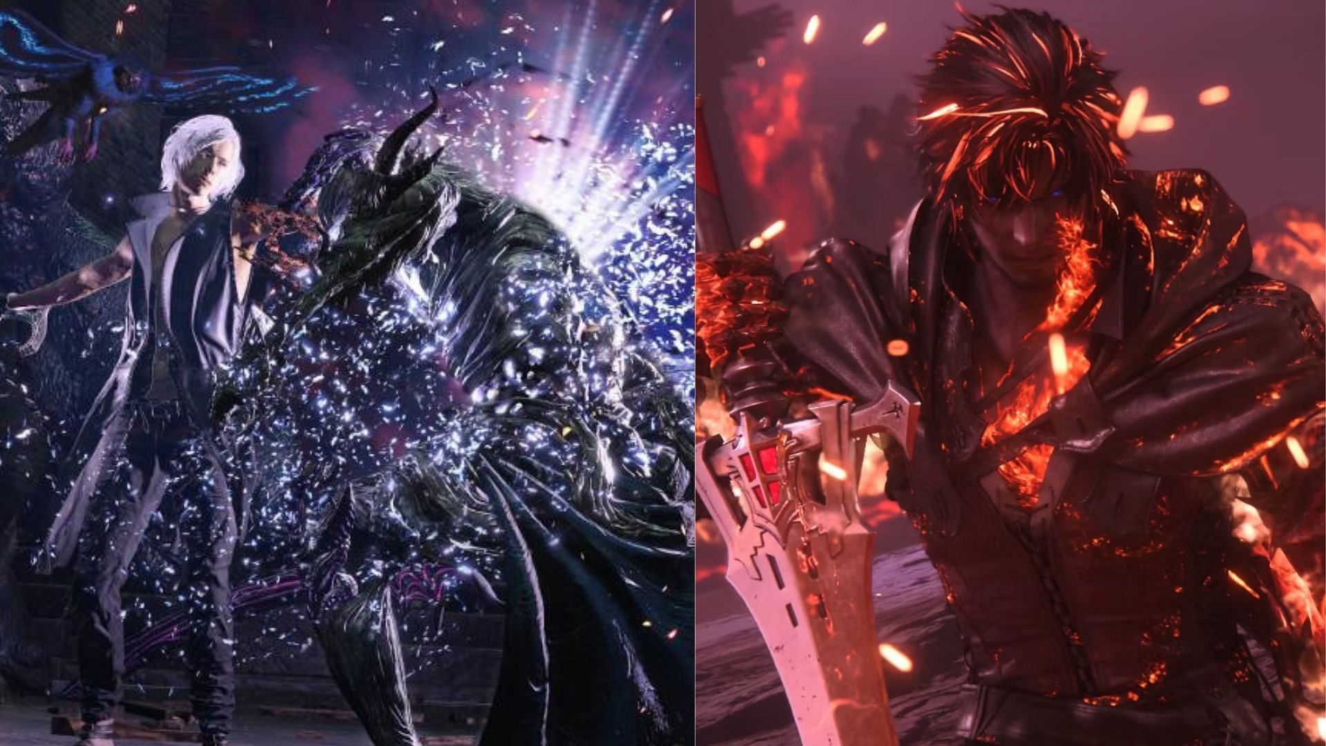 Both action game has visual-striking graphics (Image via Capcom and Square Enix)