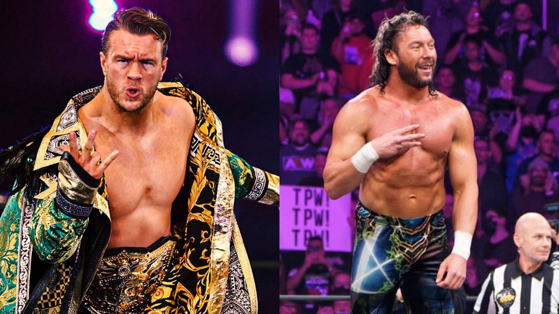 Will Ospreay(left); Kenny Omega(right)