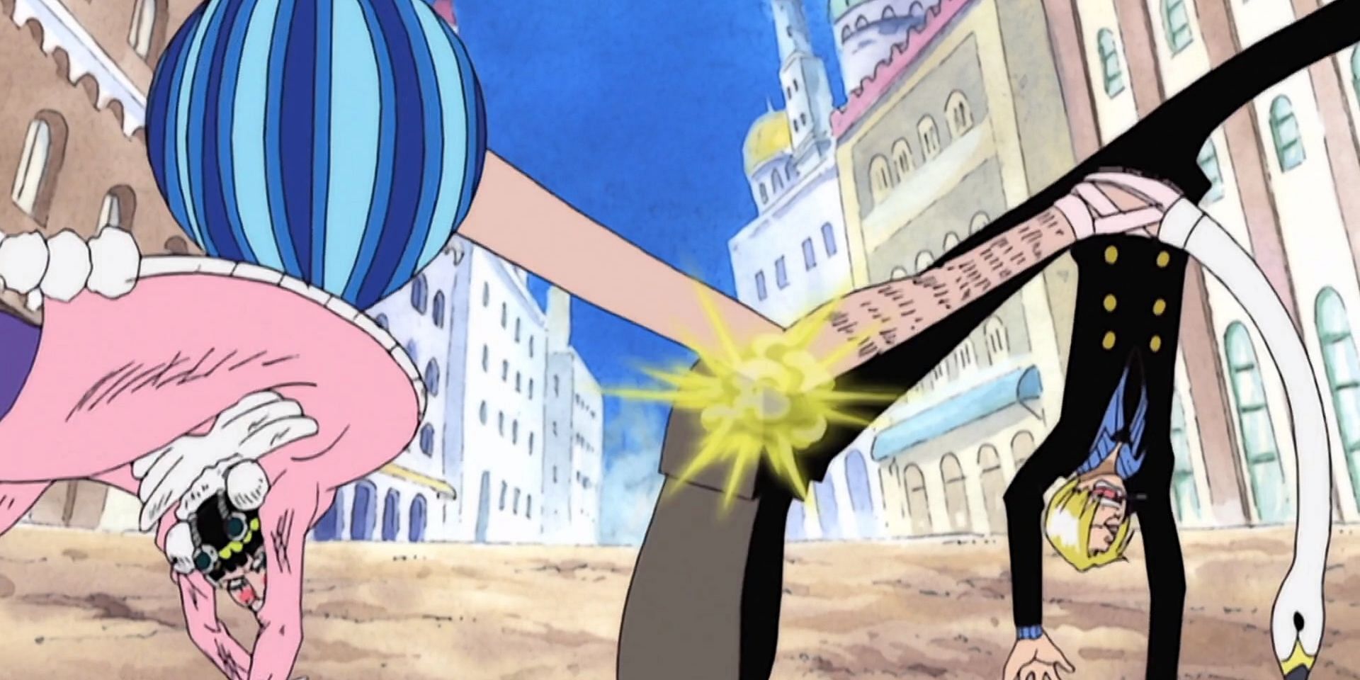 Sanji vs. Bon Clay (Image via Toei Animation)
