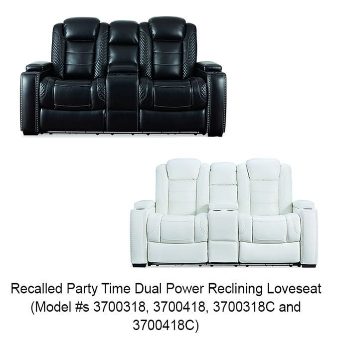 Ashley Furniture loveseats, sofas, and recliners recall reason, model number, and all you need