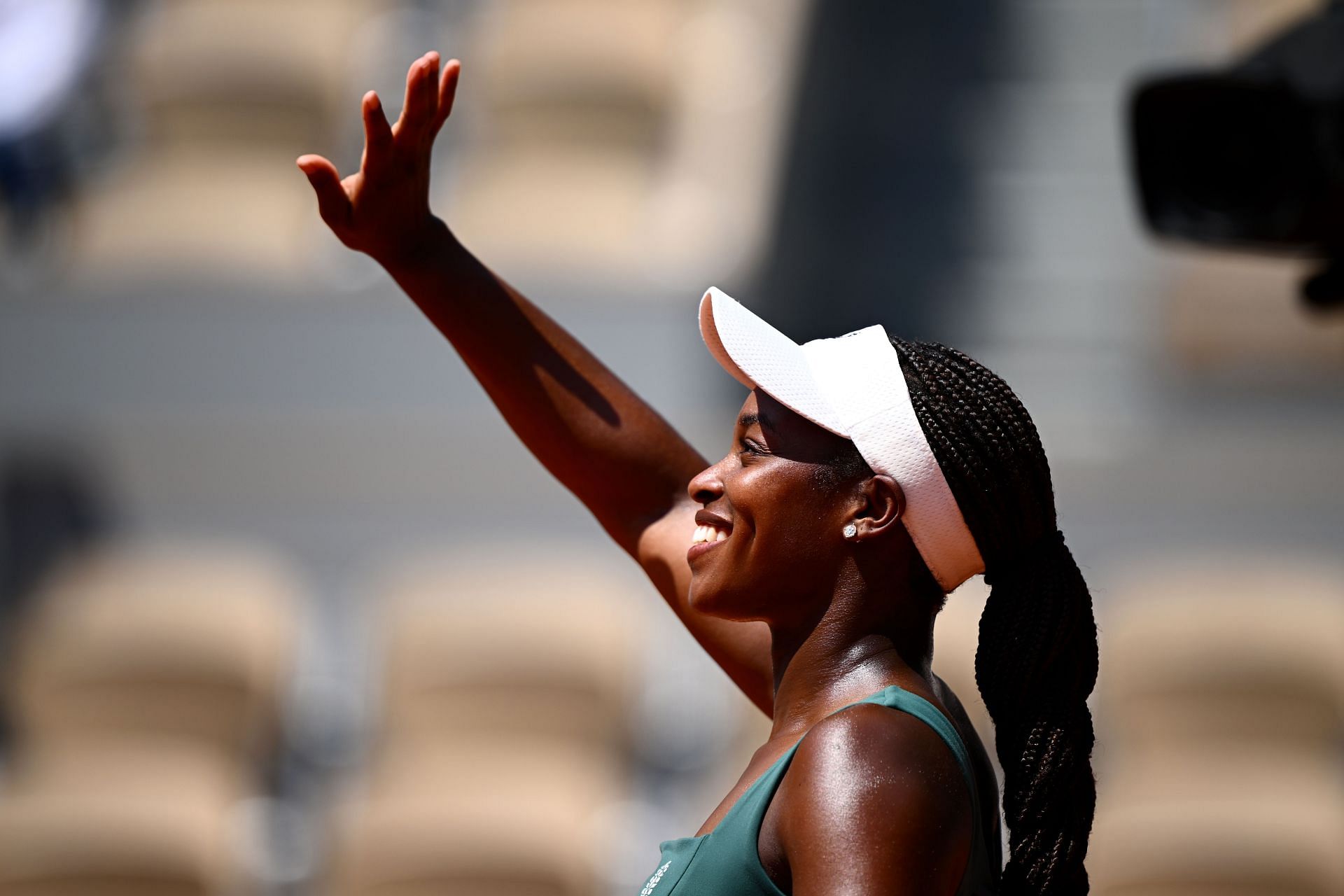 Sloane Stephens at the 2023 French Open.