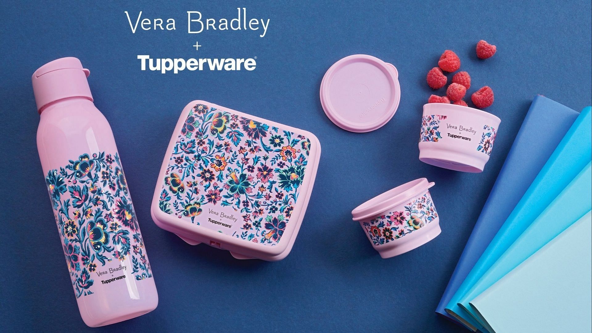 Tupperware and Vera Bradley come together for the launch of their latest food and drinkware collection (Image via PR Newswire)