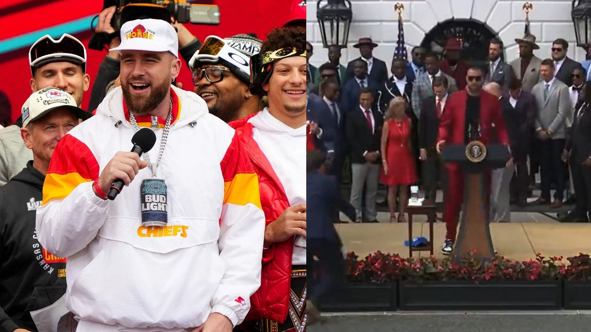 Kelce has revealed what he was going to say at the White House.