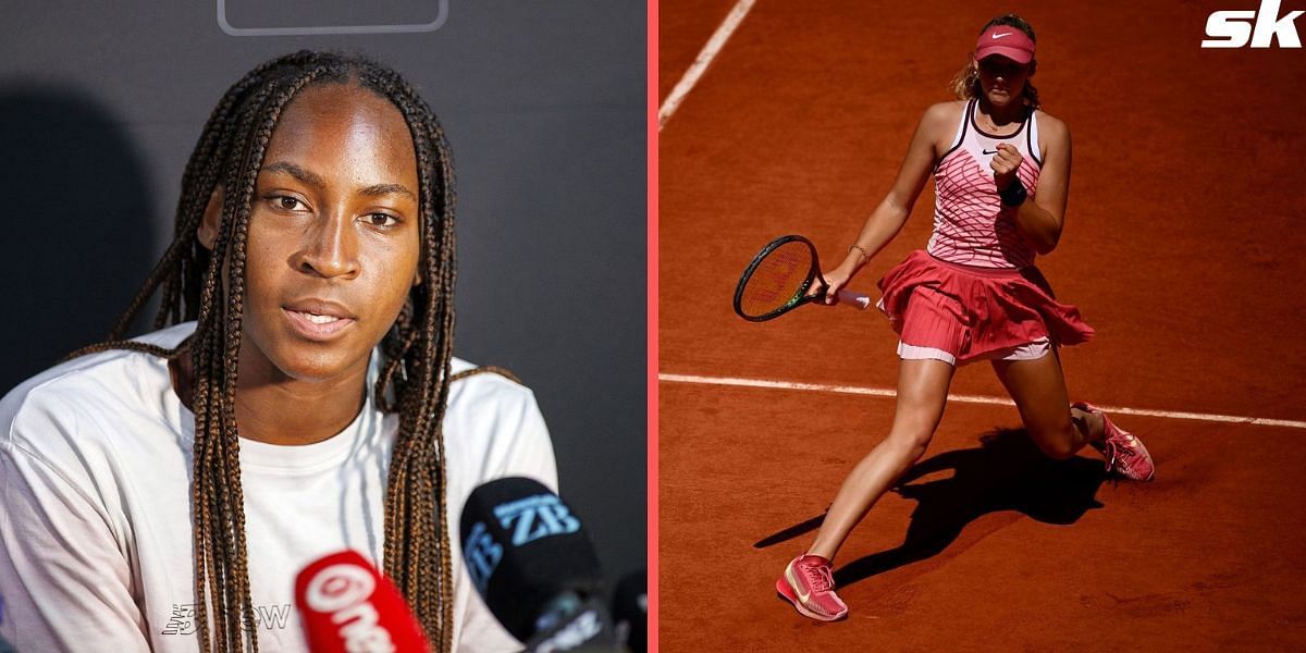 Coco Gauff admits she did not see Mirra Andreeva hit the ball into the crowd