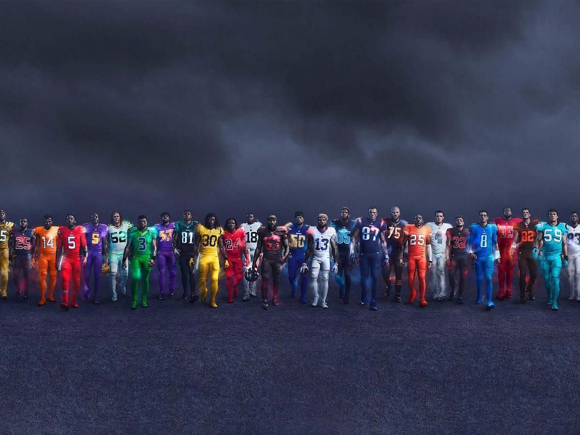 Color Rush uniforms for all 32 teams