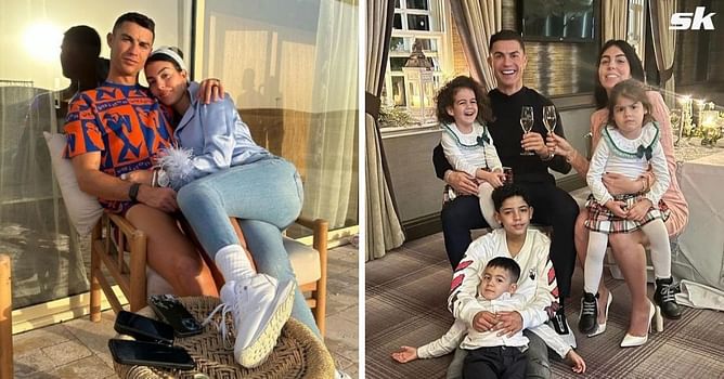 “Many congratulations my loves” – Cristiano Ronaldo poses with Georgina Rodriguez and children as couple celebrates kids’ birthday