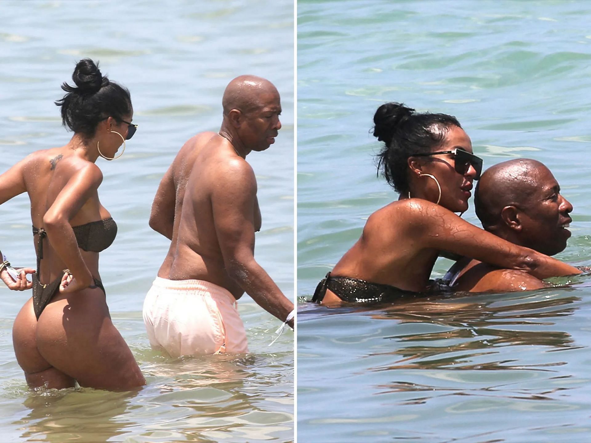 NBA fans say the same thing as Kenny Smith spotted with stunning model at  Miami Beach - Daily Star