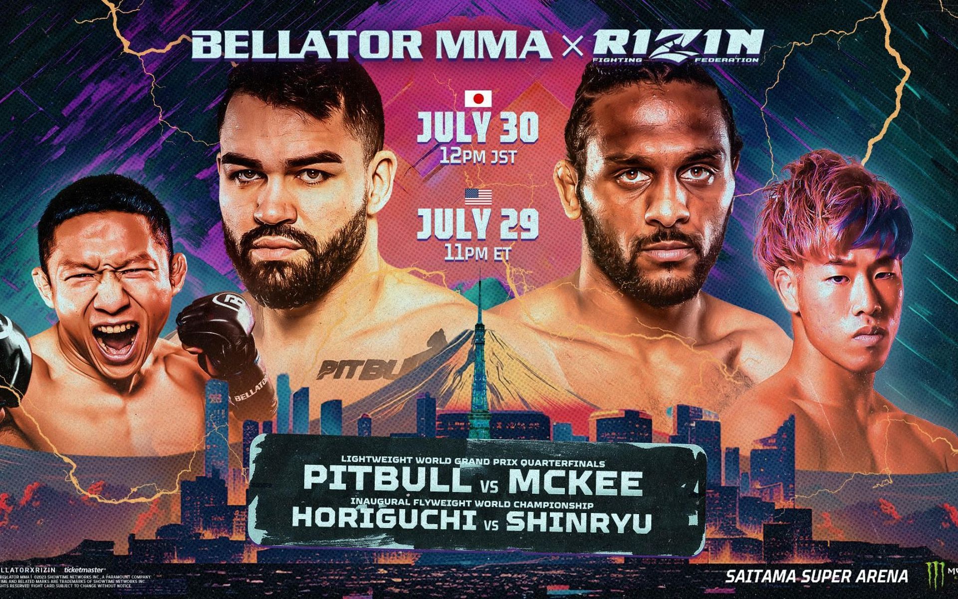 Bellator MMA x Rizin 2 poster [Photo credit: Bellator MMA]