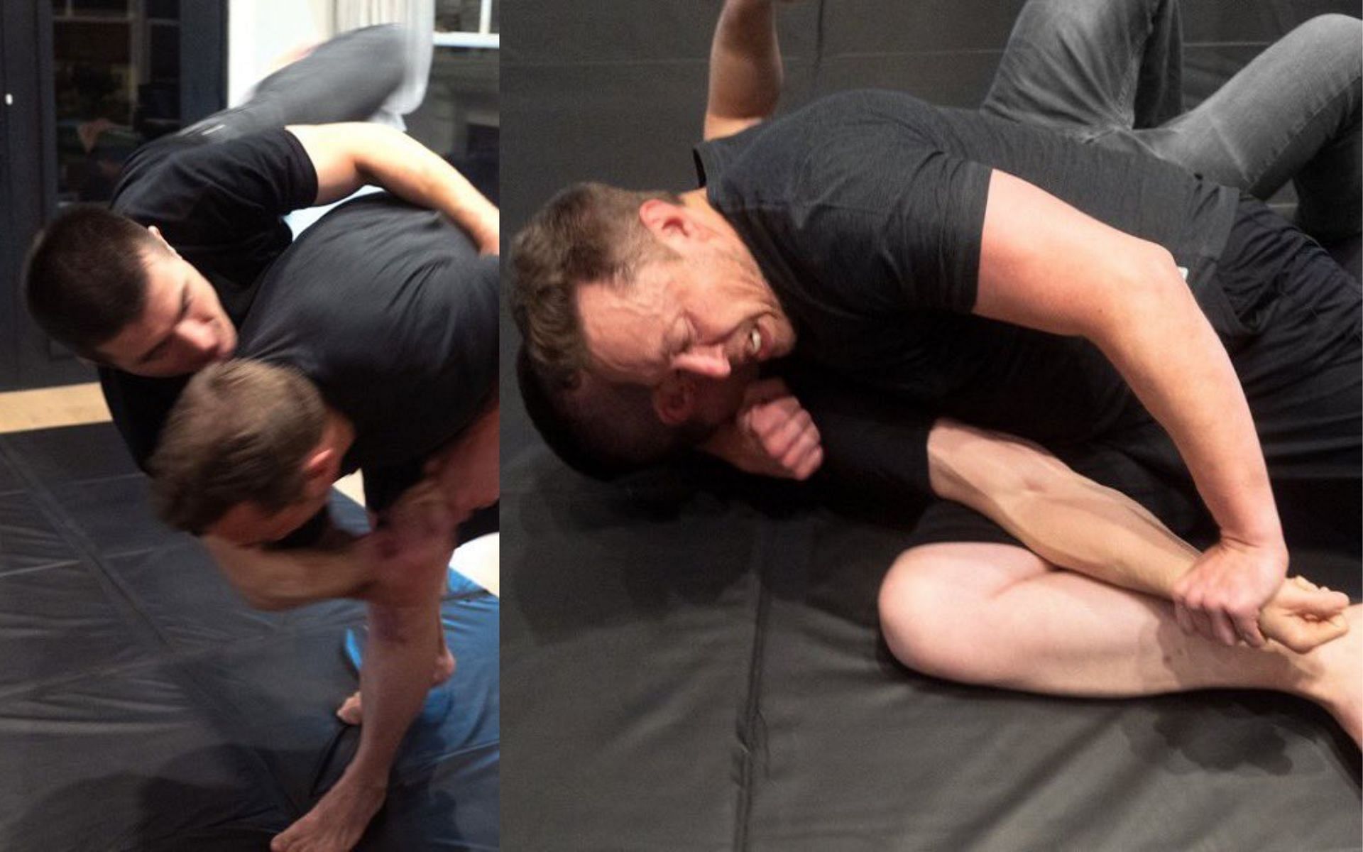 Elon Musk grappling Lex Friedman [Image credits: TMZ]