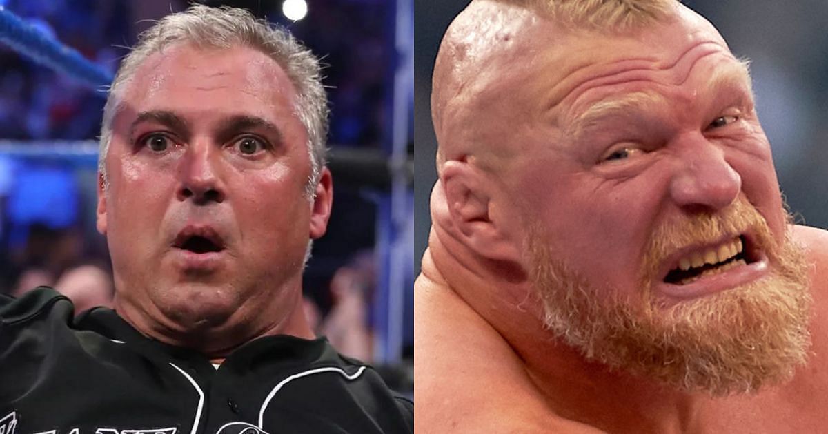 Shane McMahon and Brock Lesnar.