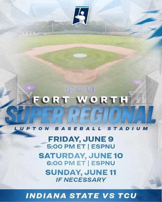 Indiana State vs. TCU NCAA Baseball Super Regionals 2023 Venue, Start