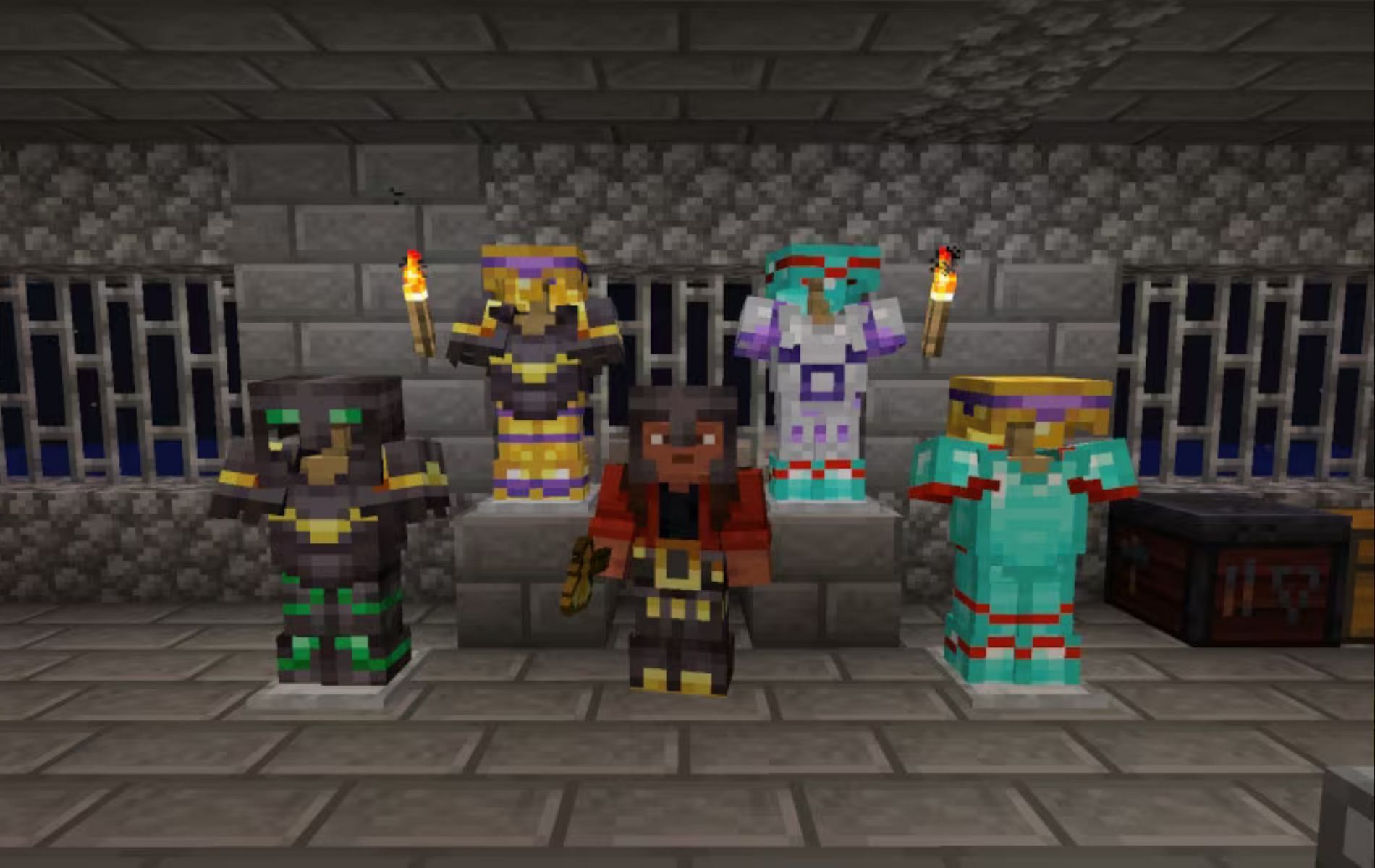 Spice up your combat attire with these unique patterns (Images via Mojang)